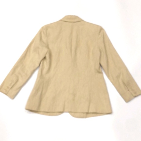 Vince.  Linen Blend Beige Blazer Jacket - Picture 3 of 9